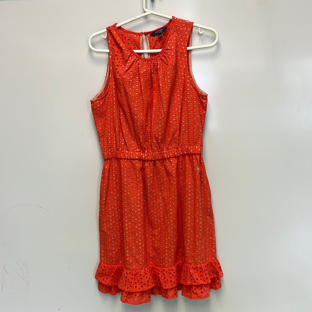 Peter Som for Design Nation Orange Eyelet Dress